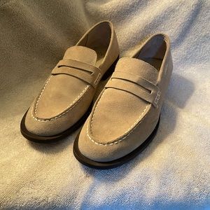 Zara Split Leather Moccasin Sandy Brown